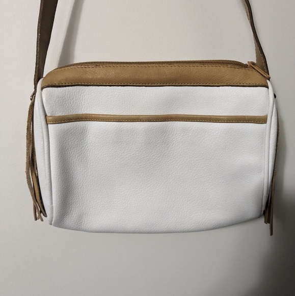 Guess white and tan fringe purse - Picture 10 of 12